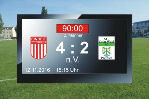 12.11.2016 Einheit Wittenberg II vs. Grün-Weiß Pretzsch II