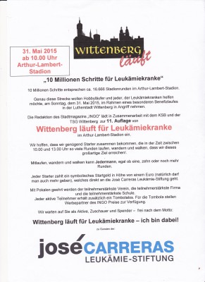 E-Jugend unterstützt Wittenberg läuft aktiv