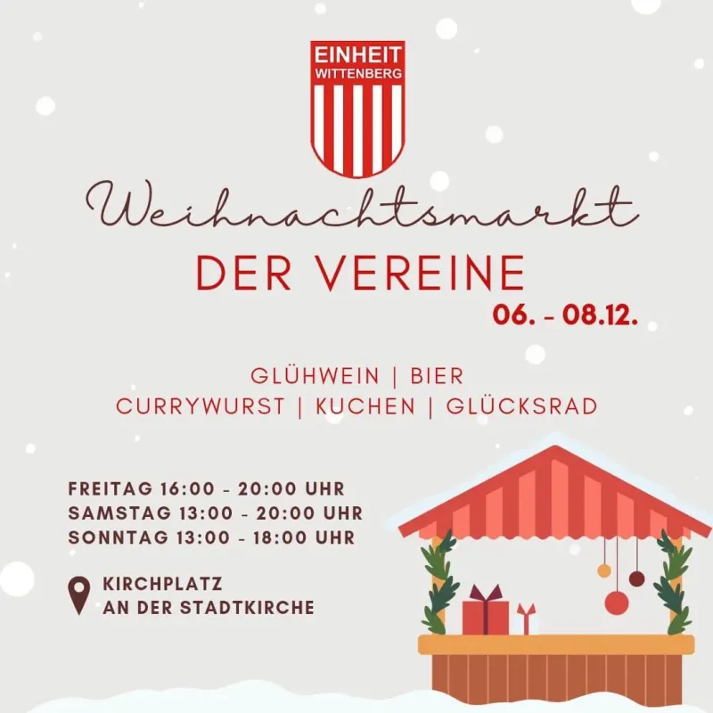 Unser Verein präsentiert sich auch in diesem Jahr auf dem Weihnachtsmarkt
