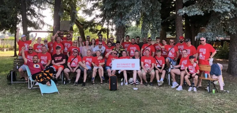 Im knallroten Aufsteiger-Shirt nach Abbe !!!