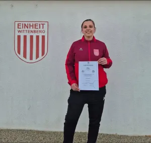 Sarah hat die Trainerin-C-Lizenz